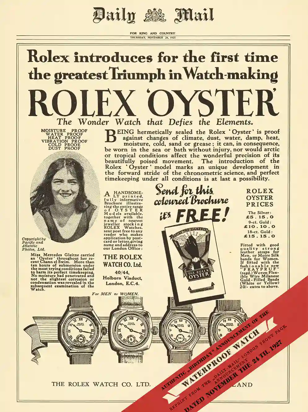 Rolex Oyster Story - Watch Palace