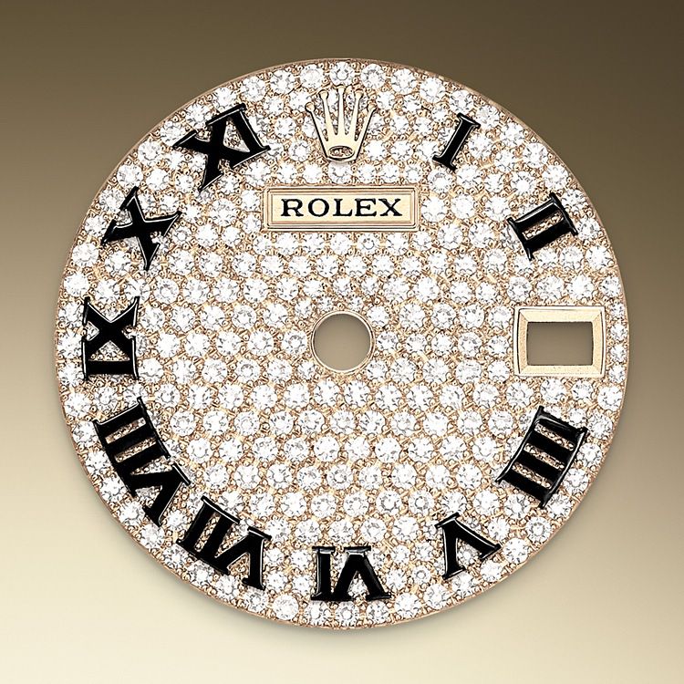 Rolex Lady-Datejust in yellow gold and diamonds - m279458rbr-0001 at Watch Palace