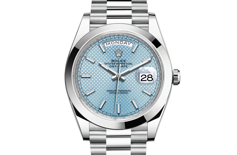 Rolex Day-Date 40 in Platinum, m228206 