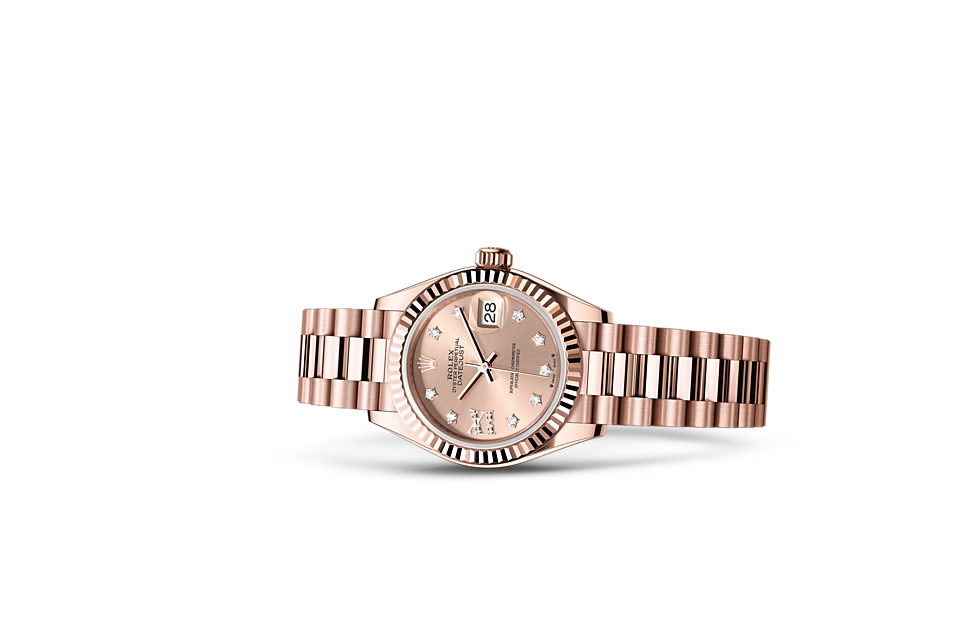 Rolex Lady-Datejust in Everose gold - m279175-0029 at Watch Palace