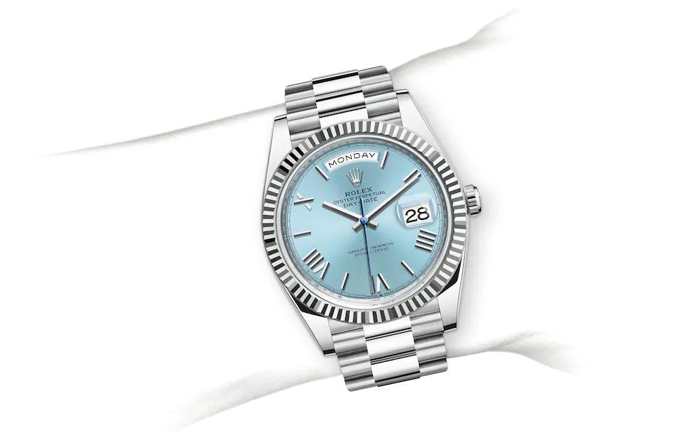Rolex Day-Date 40 in platinum - m228236-0012 at Watch Palace