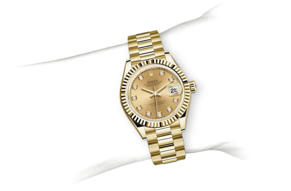 Rolex Lady-Datejust in yellow gold - m279178-0017 at Watch Palace